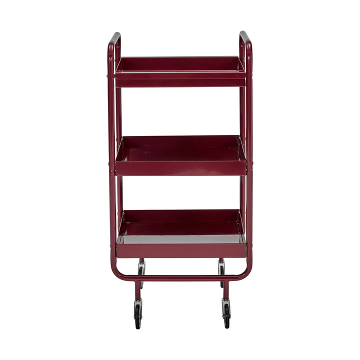 House Doctor - Roll serving trolley, bordeaux