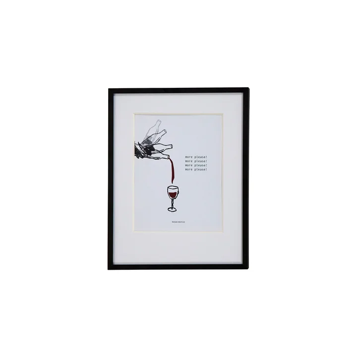 House Doctor - Wine mural, 23 x 30 cm, bordeaux