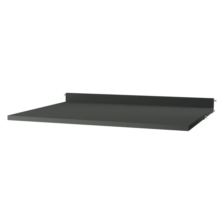 String - Worktop 78 x 58 cm, dark gray lacquered