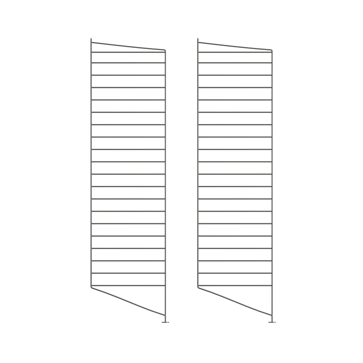 String - Bottom ladder for String (Works) shelf 115 x 30 cm (set of 2), dark gray