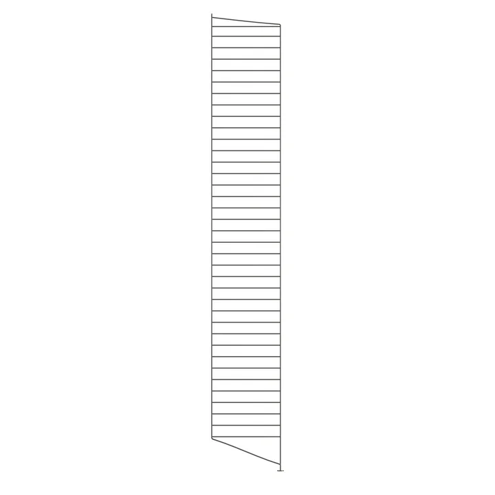String - Bottom ladder for String shelf 200 x 30 cm, dark gray