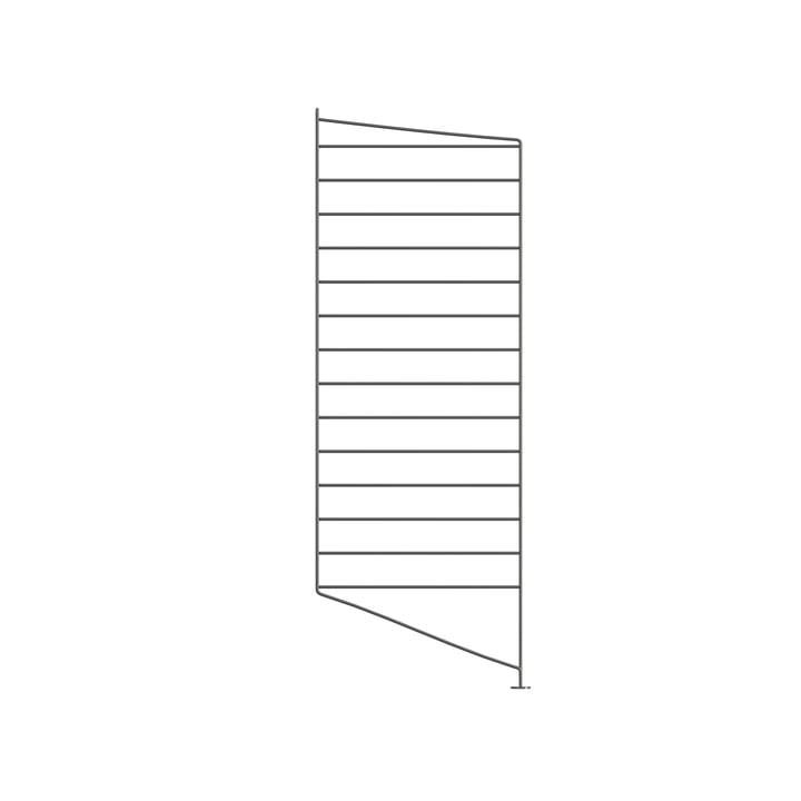 String - Bottom ladder for String shelf 85 x 30 cm, dark gray