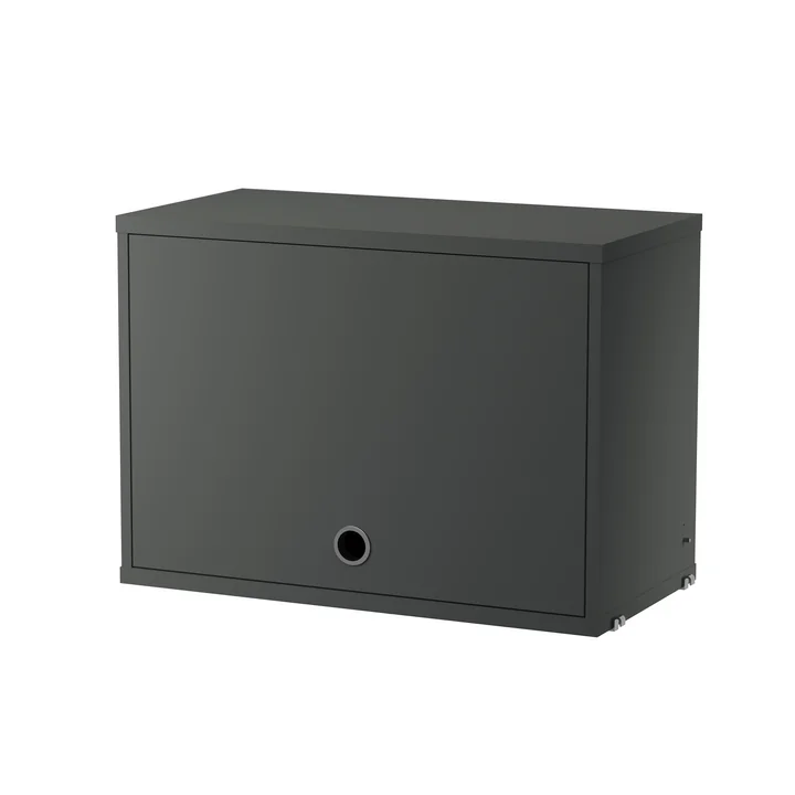 String - Cupboard element with hinged door, 58 x 30 cm, dark gray