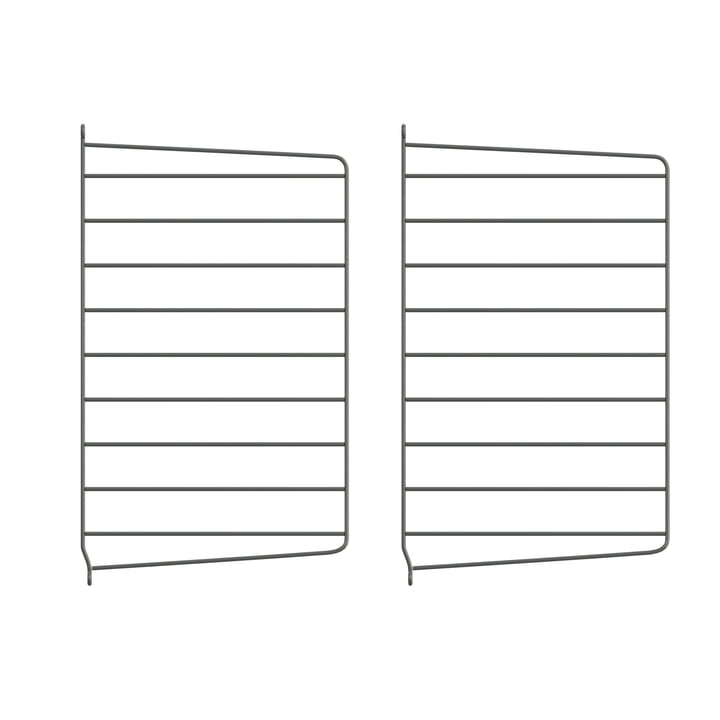 String - Wall ladder for String Shelf 50 x 30 cm (set of 2), dark gray