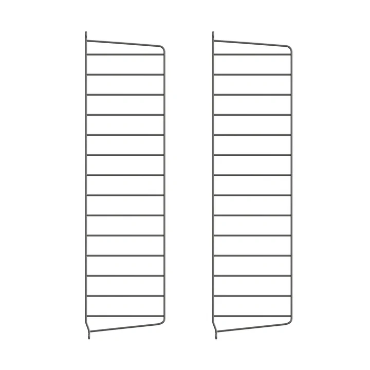 String - Wall ladder for String Shelf 75 x 20 cm (set of 2), dark gray
