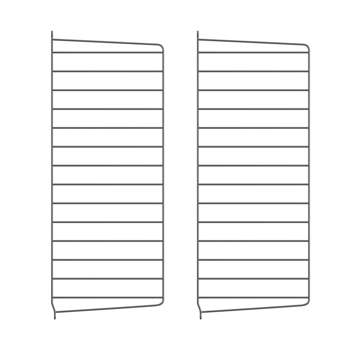 String - Wall ladder for String Shelf 75 x 30 cm (set of 2), dark gray