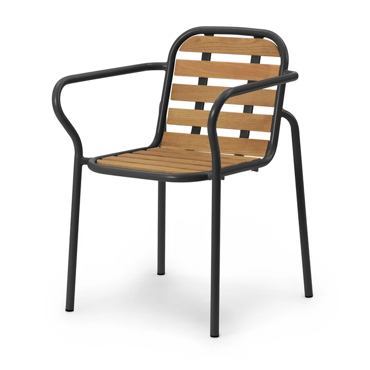 Normann Copenhagen - Vig Armchair, black / robinia
