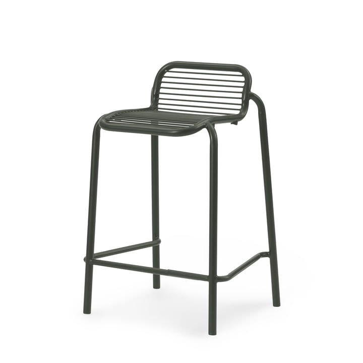 Normann Copenhagen - Vig bar stool, h 65 cm, dark green