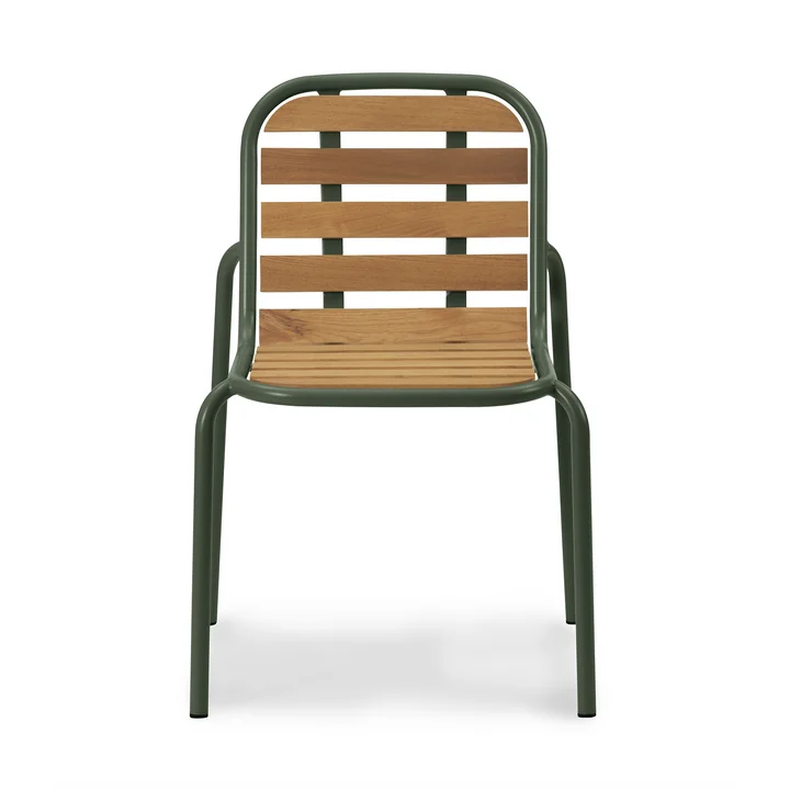 Normann Copenhagen - Vig Chair, dark green / robinia