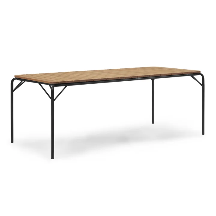 Normann Copenhagen - Vig table, 90 x 200 cm, black / robinia