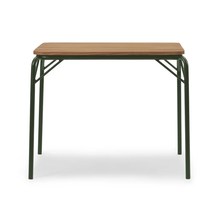 Normann Copenhagen - Vig table, 90 x 80 cm, dark green / robinia