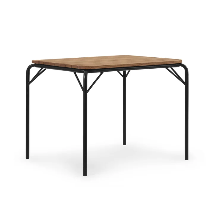 Normann Copenhagen - Vig table, 90 x 80 cm, black / robinia