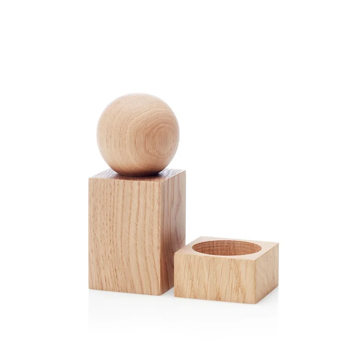 Twist salt and pepper set, oak from applicata