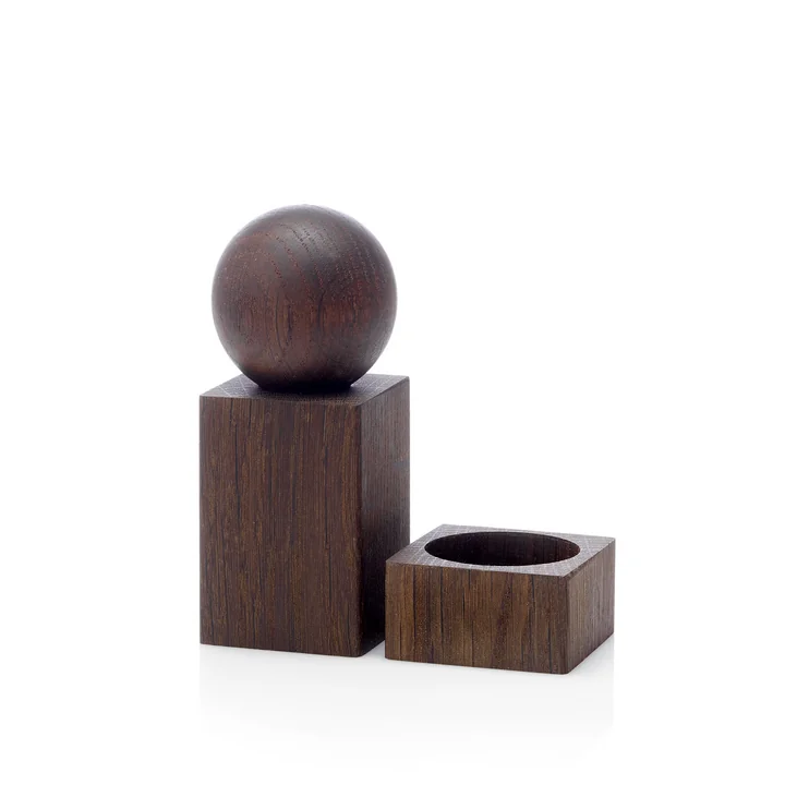Twist salt and pepper set, smoked oak by applicata