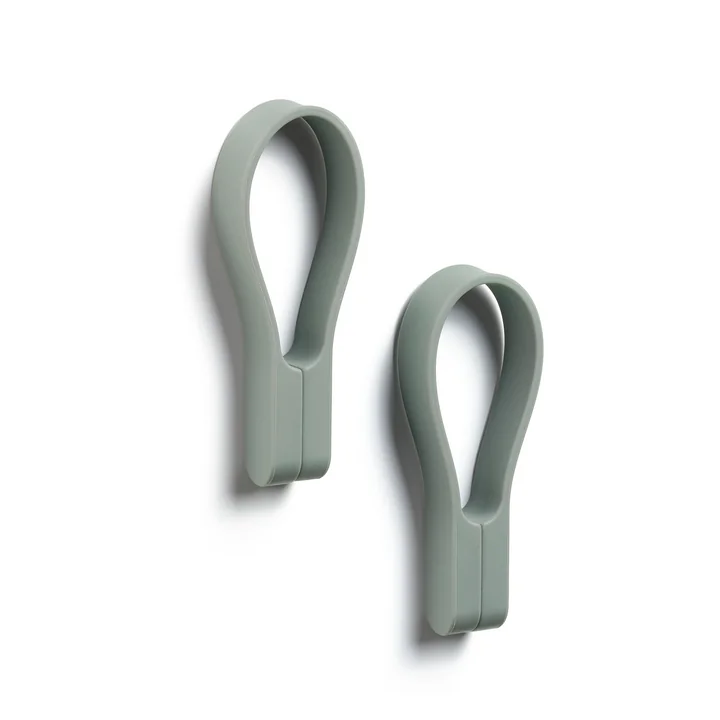 Zone Denmark - Loop Magnetic towel rail, matcha green (set of 2)