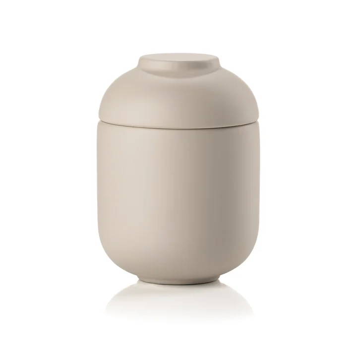 Zone Denmark - Sensu jar with lid, Ø 10 x 7.9 cm, sand