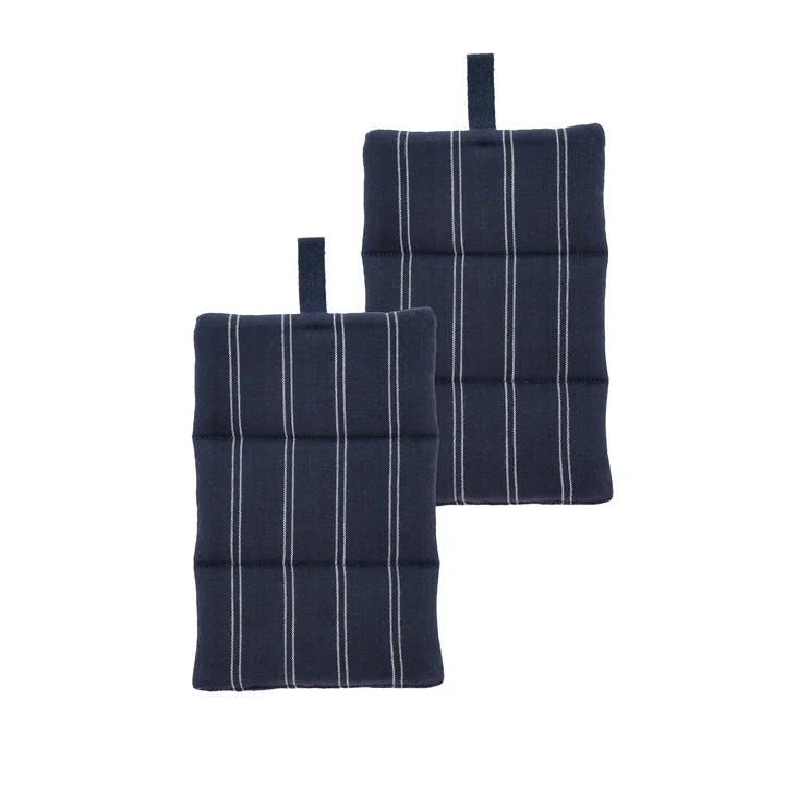 Södahl - Harmony Potholders, 15 x 23 cm, navy blue (set of 2)