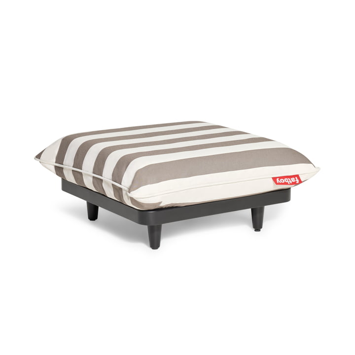 Fatboy - Paletti Outdoor -sofa, stool, white / cocoa striped