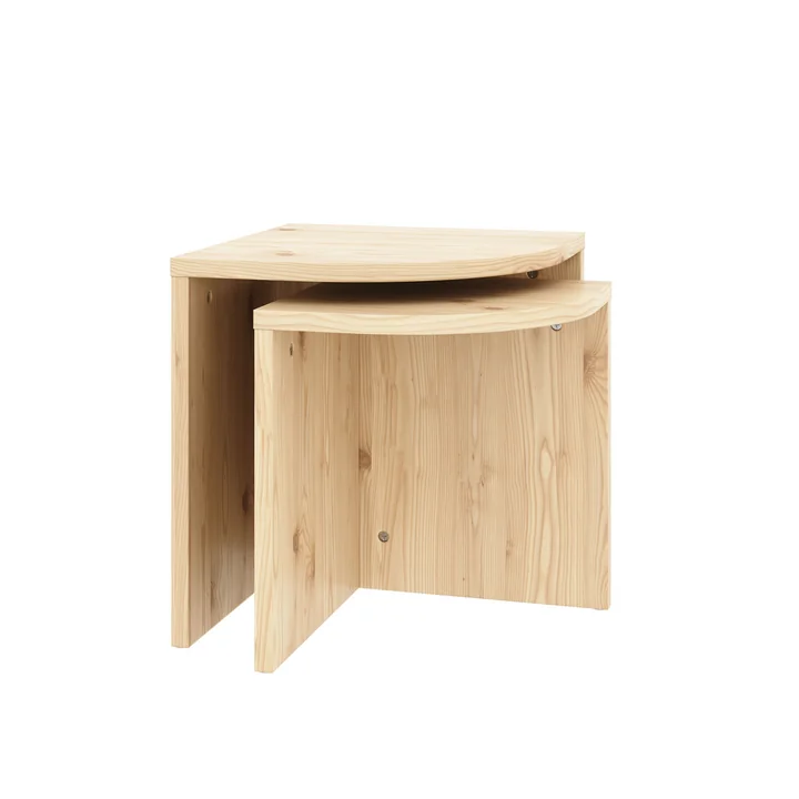 Karup Design - Combine Side table set, natural pine (set of 2)