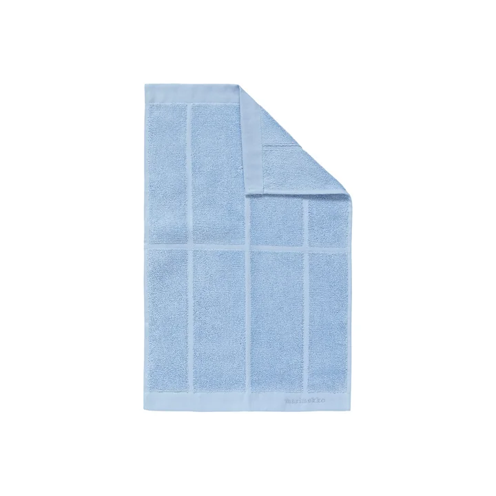 Tiiliskivi Guest towel 30 x 50 cm, light blue (spring/summer 2025) from Marimekko