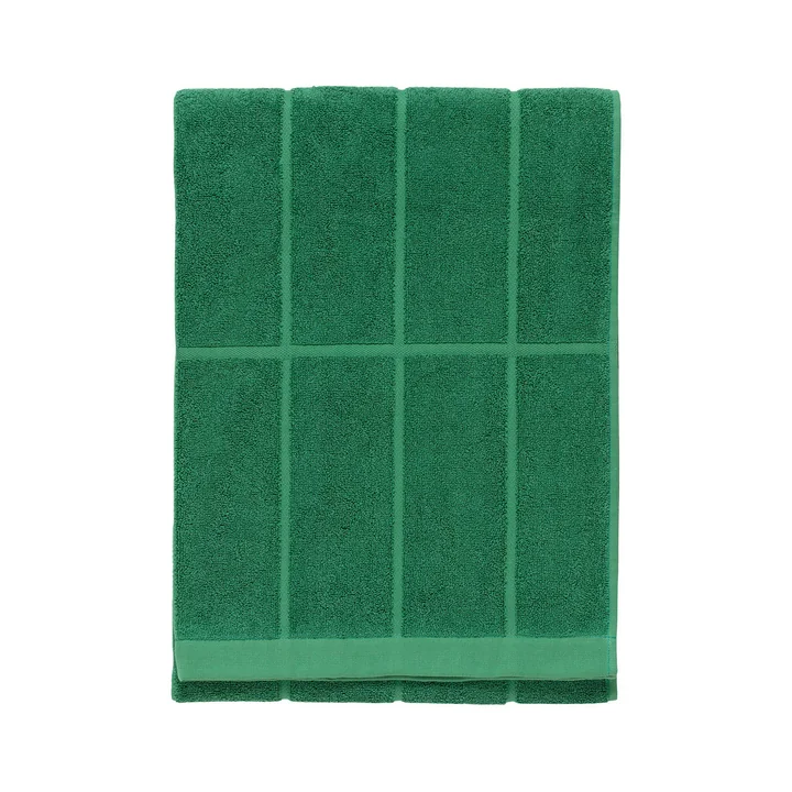 Tiiliskivi Bath towel 70 x 150 cm, green (spring/summer 2025) from Marimekko