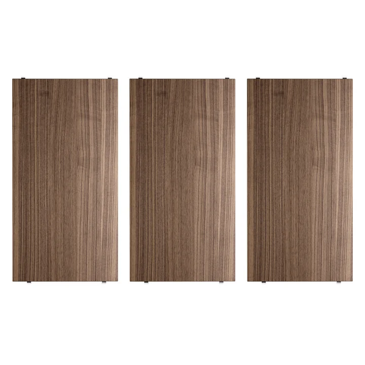 String - Shelf 58 x 30 cm (3-pack), walnut
