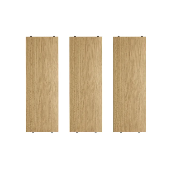 String - Shelf 58 x 20 cm (3-pack), oak
