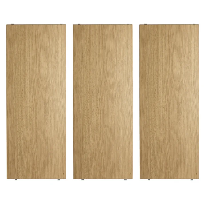 String - Shelf 78 x 30 cm (3-pack), oak