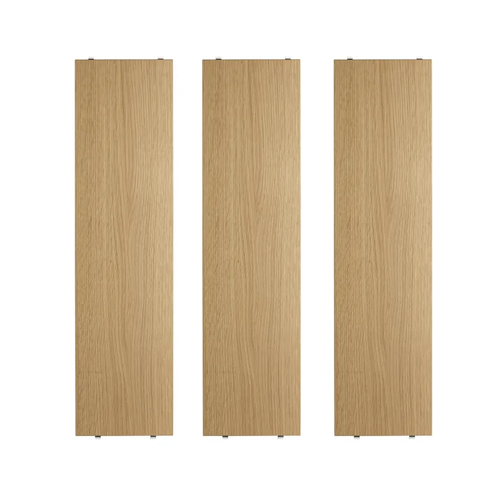 String - Shelf 78 x 20 cm (3-pack), oak
