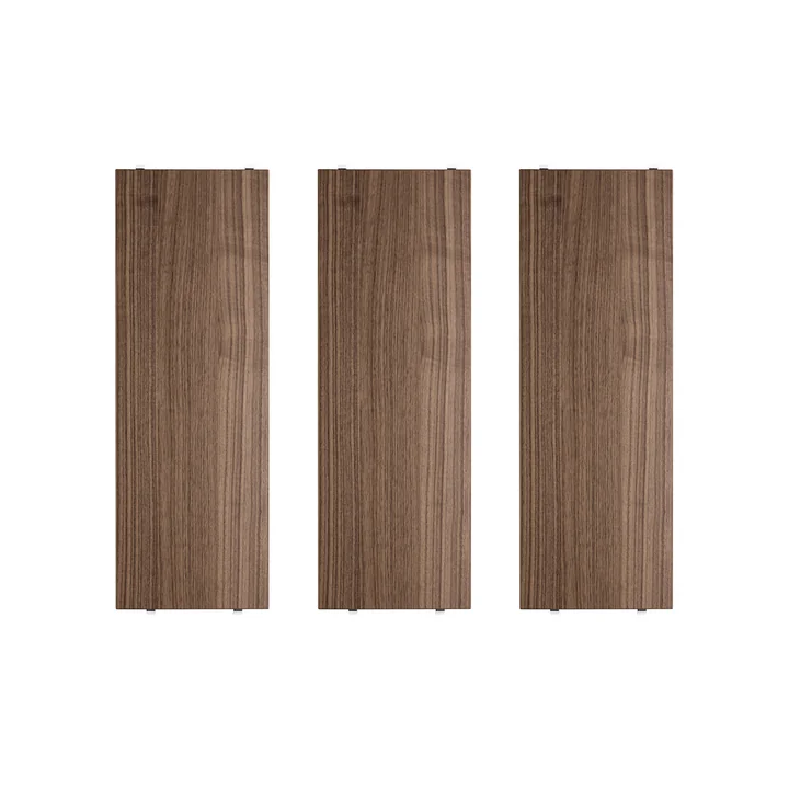 String - Shelf 58 x 20 cm (3-pack), walnut