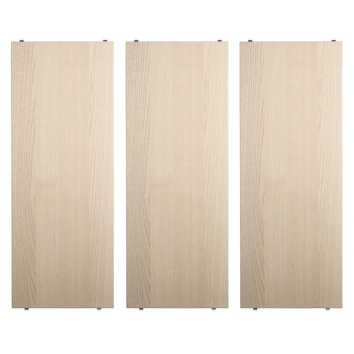 String - Shelf 78 x 30 cm (3-pack), ash