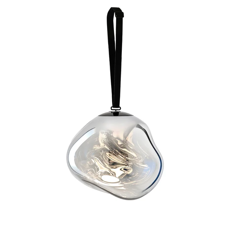 Tom Dixon - Melt LED floor light / pendant light with rechargeable battery, black / silver