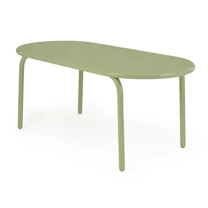 Tom Dixon - Groove Garden table, 186 x 86 cm, moss green