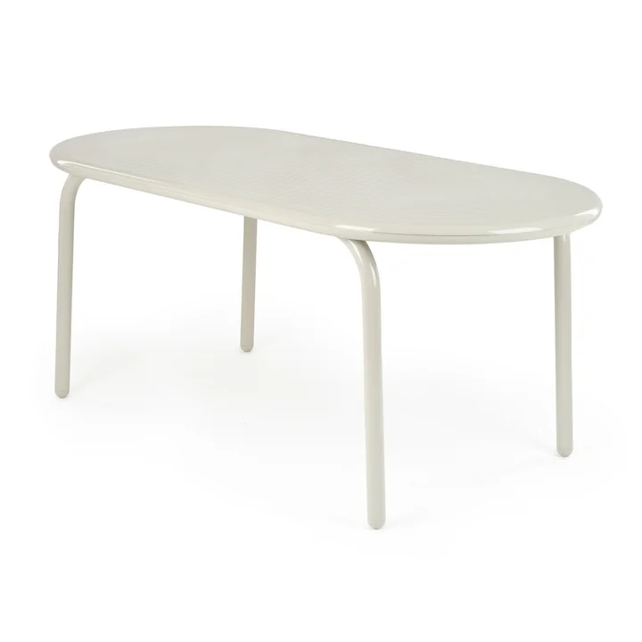 Tom Dixon - Groove Garden table, 186 x 86 cm, putty