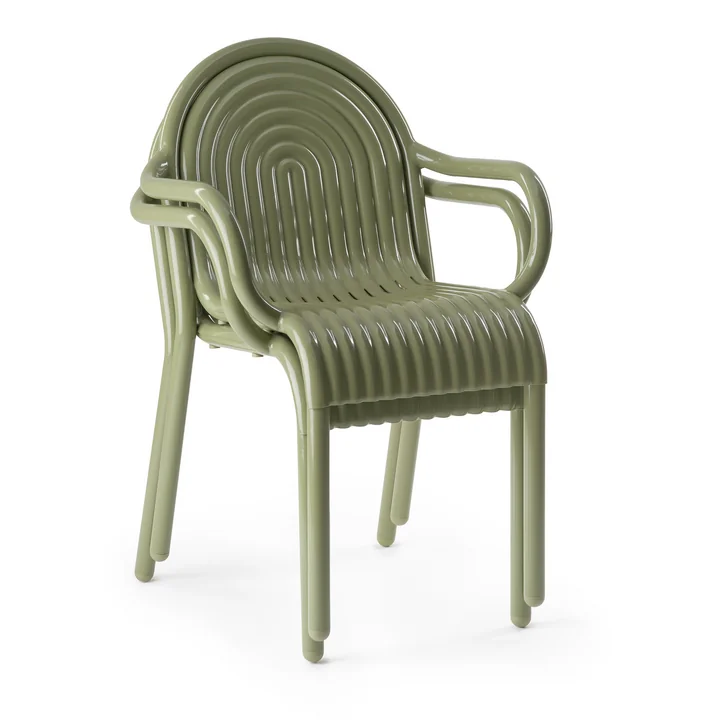 Tom Dixon - Groove Garden armchair, moss green