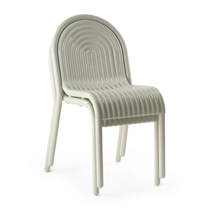 Tom Dixon - Groove Garden chair, putty