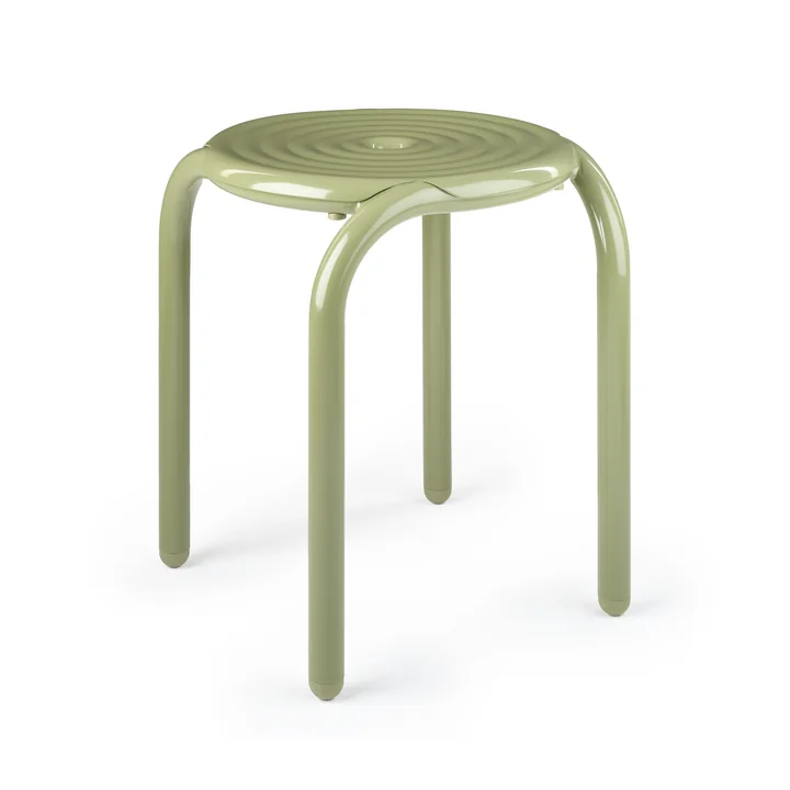 Tom Dixon - Groove Garden stool, moss green
