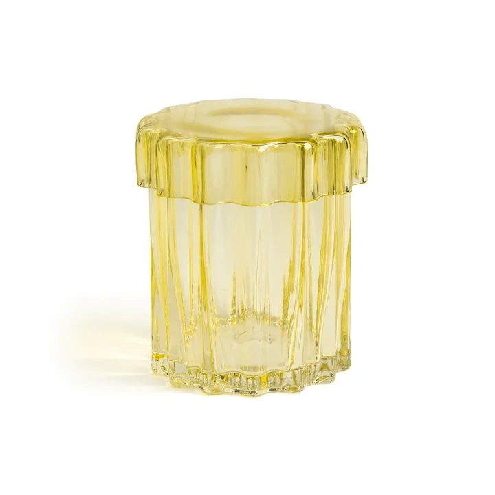& klevering - Astral storage jar with lid 15 x Ø 14, yellow