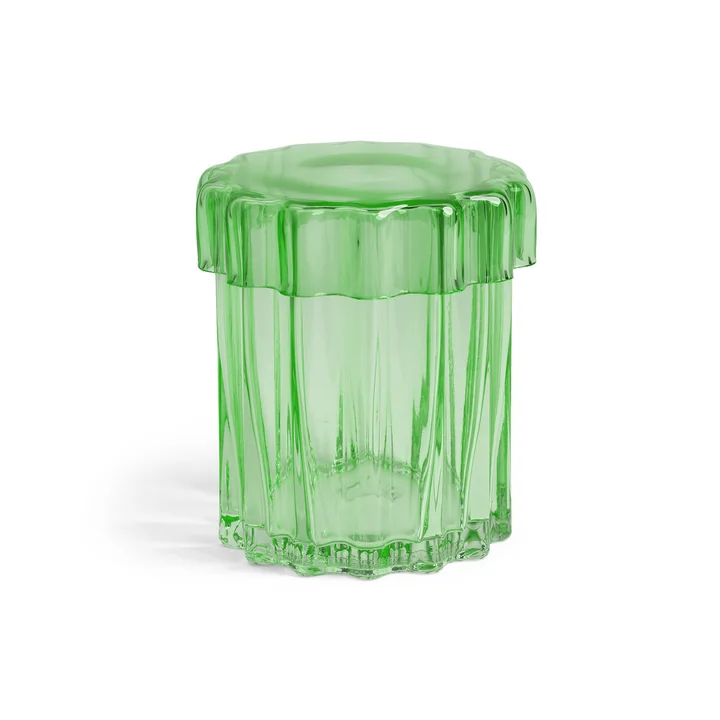 & klevering - Astral storage jar with lid 15 x Ø 14, green