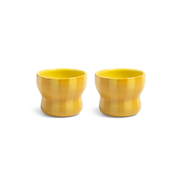 & klevering - Circus Mug 100 ml, yellow (set of 2)