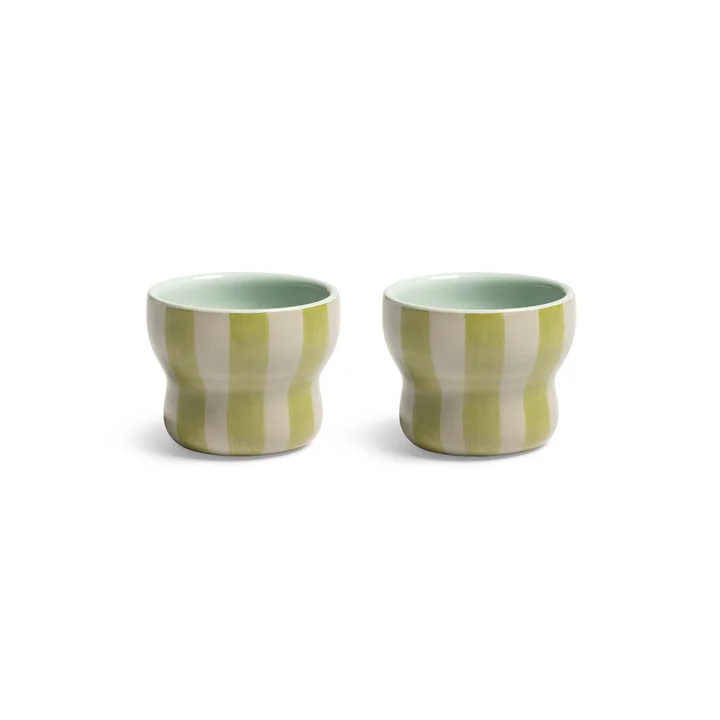 & klevering - Circus Mug 100 ml, green (set of 2)