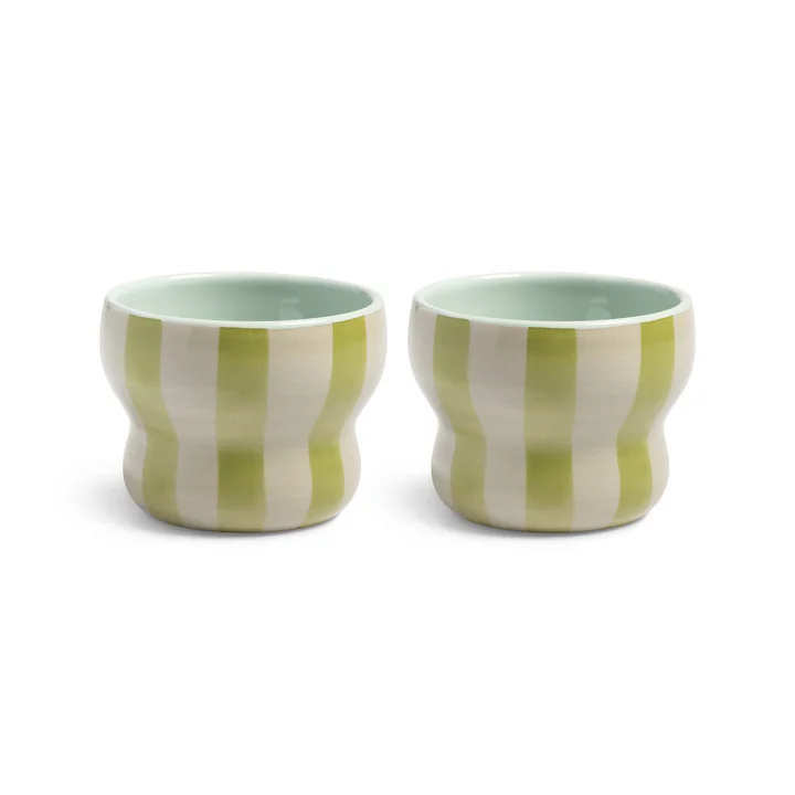 & klevering - Circus Mug 200 ml, green (set of 2)