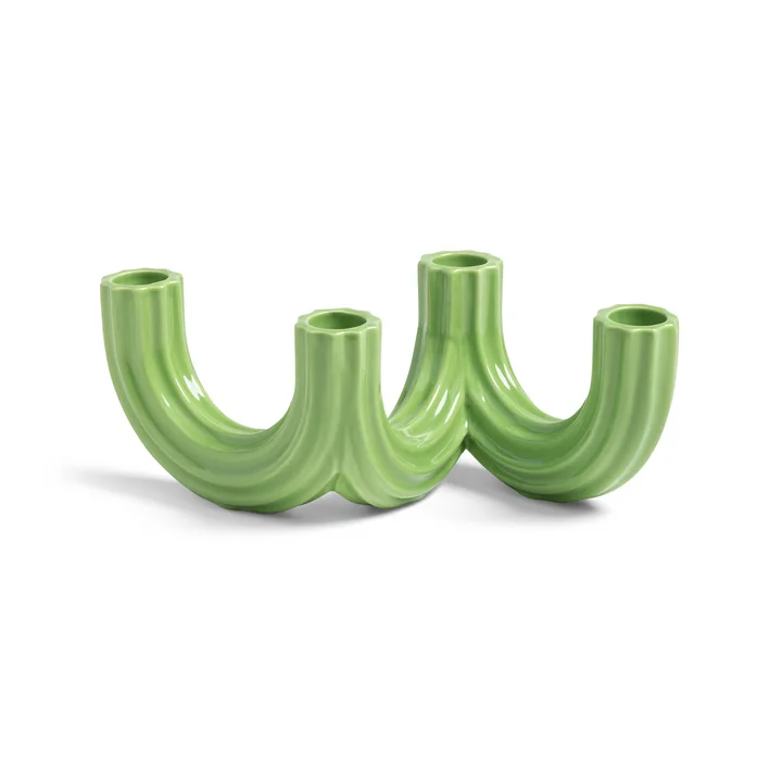 & klevering - Churros Candle holder 9 x Ø 21.5 cm, green