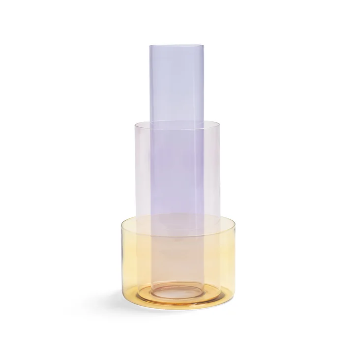 & klevering - Amphi Vase large, yellow (set of 3)