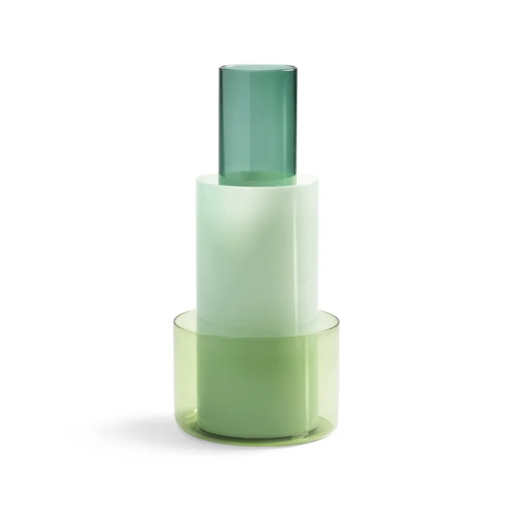 & klevering - Amphi Vase large, milky (set of 3)