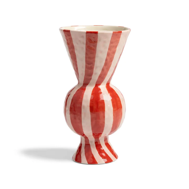 & klevering - Rhombic vase, red