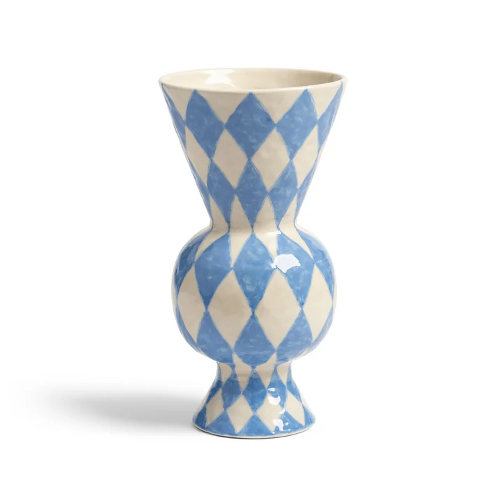 & klevering - Rhombic vase, blue