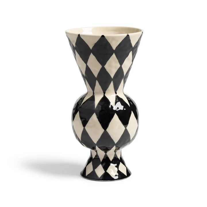 & klevering - Rhombic vase, black