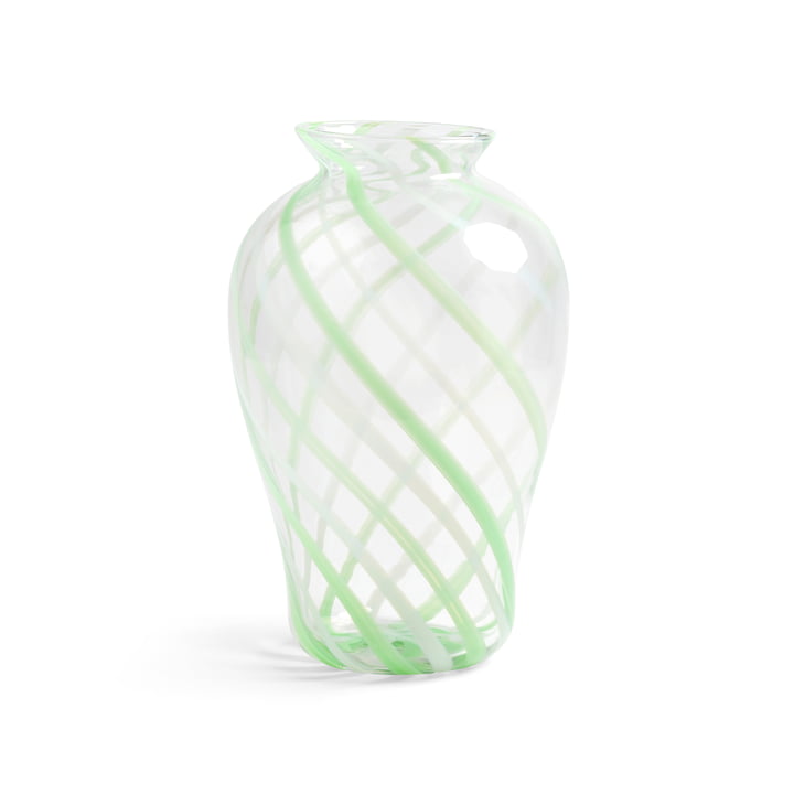 & klevering - Yogu vase 33.5 x Ø 19 cm, spiral green