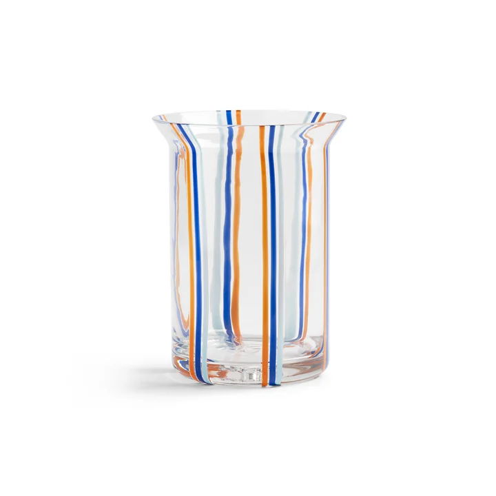 & klevering - Yogu vase 24.5 x Ø 15 cm, stripe blue